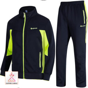 Men’s 2-Piece Full-Zip Athletic Tracksuit